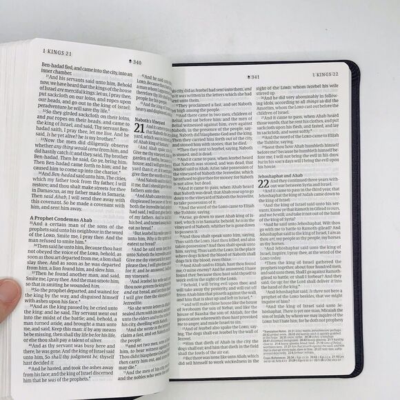 KJV Thinline Reference Bible, Filament Edition, Purple Floral Frame Tyndale - Picture 4 of 5